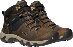 'Keen Outdoor' Men's Steens WP Leather Mid Hiker - Canteen / Black -Outlet Shoes Store 1022327 PLA large 1024x1024@2x