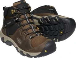 'Keen Outdoor' Men's Steens WP Leather Mid Hiker - Canteen / Black -Outlet Shoes Store 1022327 PPS large 1024x1024@2x