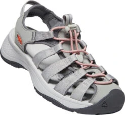 'Keen Outdoor' Women's Astoria West Sandal - Grey / Coral -Outlet Shoes Store 1023589 FLR large 1024x1024@2x