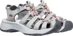 'Keen Outdoor' Women's Astoria West Sandal - Grey / Coral -Outlet Shoes Store 1023589 PLA large 1024x1024@2x