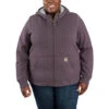 'Carhartt' Women's Clarksburg Sherpa-lined Full Zip Hoodie - Blackberry Heather -Outlet Shoes Store 102787 V27 WF22P b 1024x1024@2x