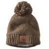 'Carhartt' Women's Rib Knit Sherpa-Lined Pom Pom Beanie - Coffee -Outlet Shoes Store 105469 205 WF22 e 1024x1024@2x