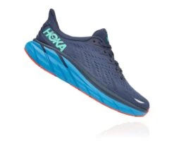'Hoka' Men's Clifton 8 - Outer Space / Vallarta Blue -Outlet Shoes Store 1119393 OSVB 2 1024x1024@2x