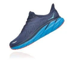 'Hoka' Men's Clifton 8 - Outer Space / Vallarta Blue -Outlet Shoes Store 1119393 OSVB 4 1024x1024@2x