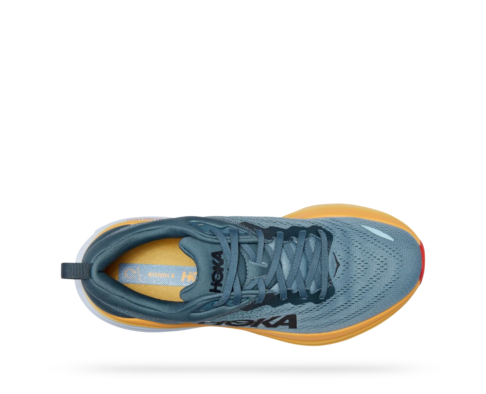 'HOKA' Men's Bondi 8 - Goblin Blue / Mountain Spring 5 'HOKA' Men's Bondi 8 - Goblin Blue / Mountain Spring - Image 3