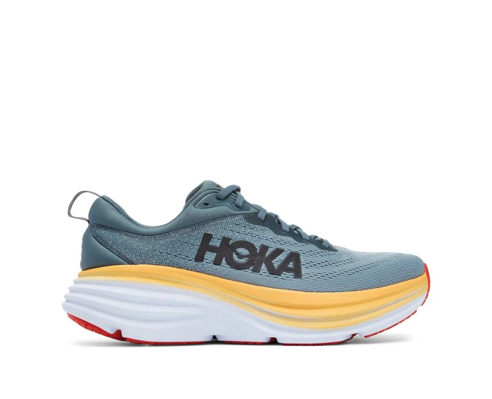 'HOKA' Men's Bondi 8 - Goblin Blue / Mountain Spring 6 'HOKA' Men's Bondi 8 - Goblin Blue / Mountain Spring - Image 4