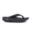 'OOFOS' Women's OOlala Thong - Black Patent -Outlet Shoes Store 1400BLK 1 1024x1024@2x