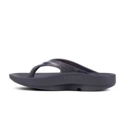 'OOFOS' Women's OOlala Luxe Thong - Glitter Black -Outlet Shoes Store 1401BLKGlitter shot4 1024x1024@2x