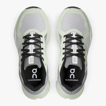 'On Running' Women's Cloudrunner - Frost / Aloe 4 'On Running' Women's Cloudrunner - Frost / Aloe - Image 2
