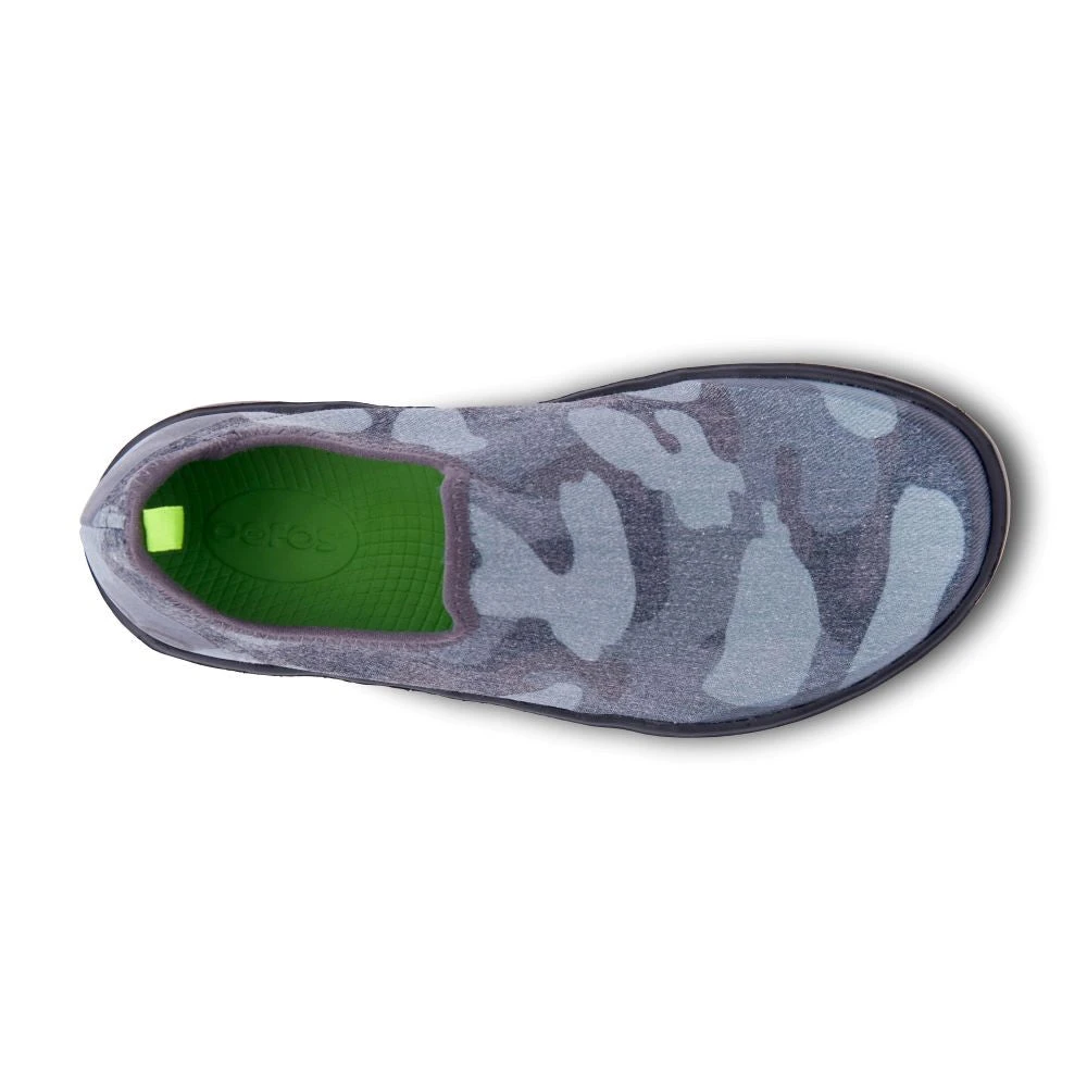 'OOFOS' Women's OOmg EeZee Low Shoe - Black / Grey Camo 4 'OOFOS' Women's OOmg EeZee Low Shoe - Black / Grey Camo - Image 2
