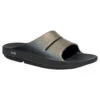 'OOFOS' Women's OOahh Luxe Slide - Latte -Outlet Shoes Store OOahh Luxe 1101 Black Latte 1024x1024@2x