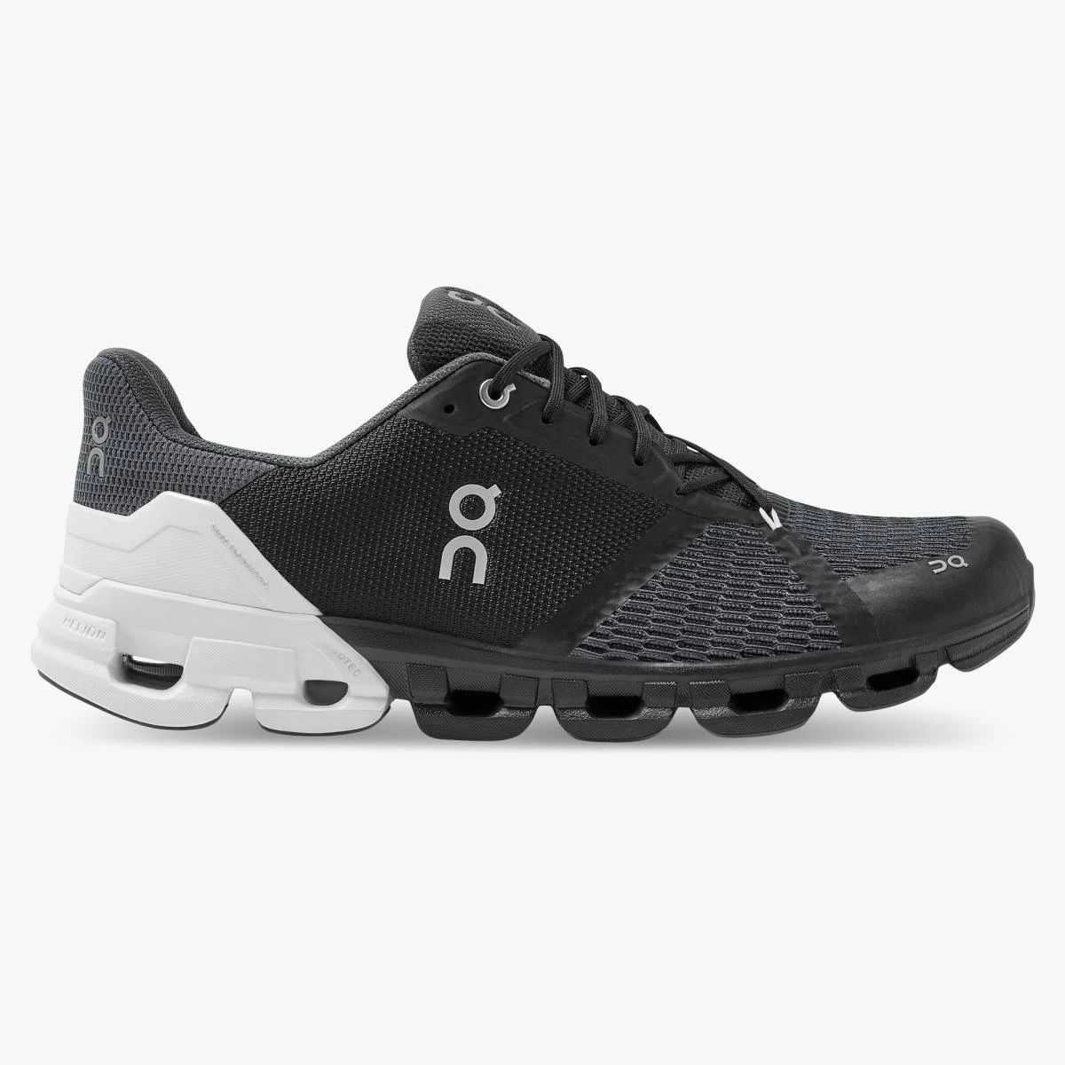 'On Running' Men's Cloudflyer - Black / White (Wide) 3 'On Running' Men's Cloudflyer - Black / White (Wide)