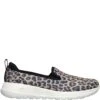 'Skechers' Women's GOwalk Joy Fiery Slip On - Leopard -Outlet Shoes Store skechers go walk joy 124097lpd leopard 1 1024x1024@2x